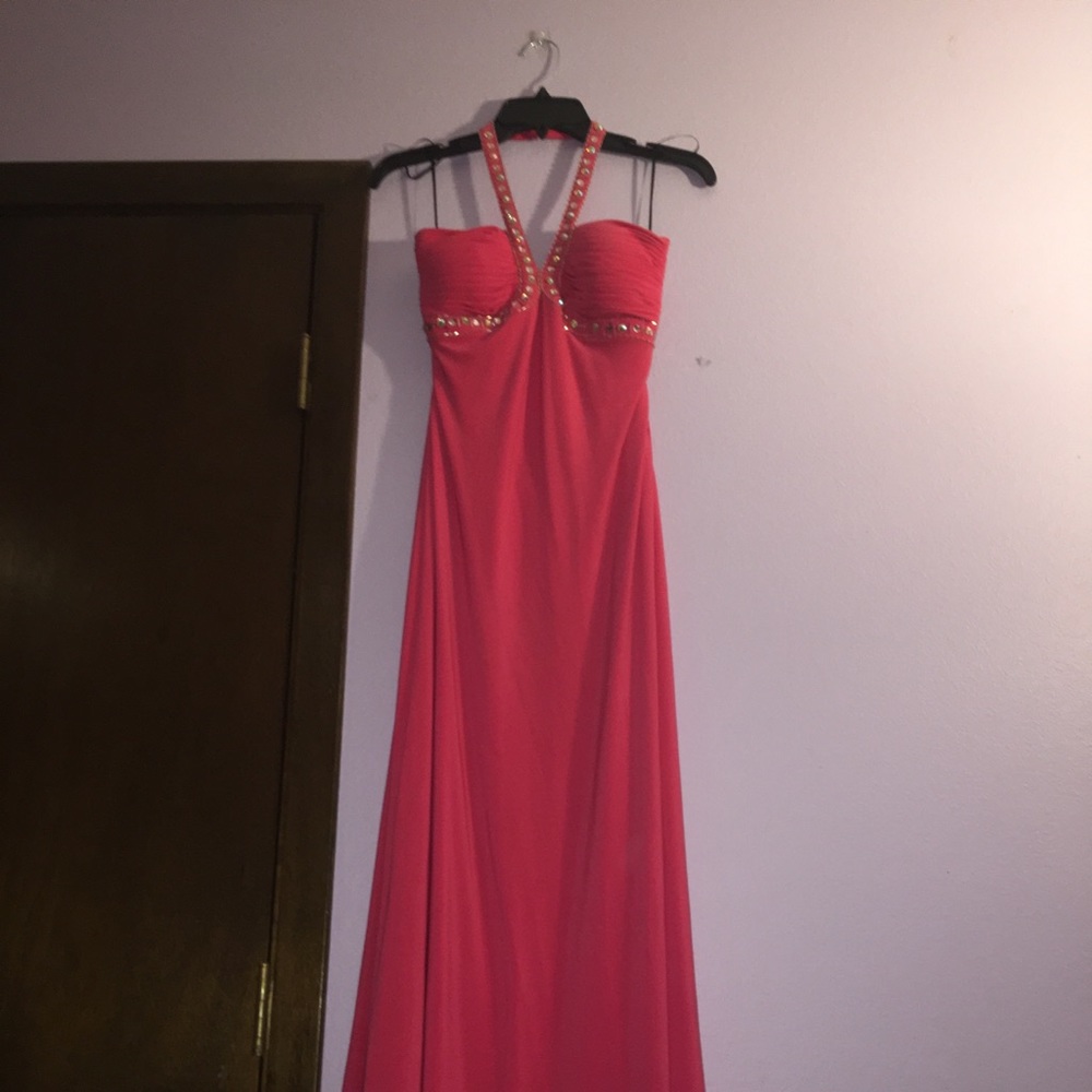 Pink Prom Dress Halter Top.
